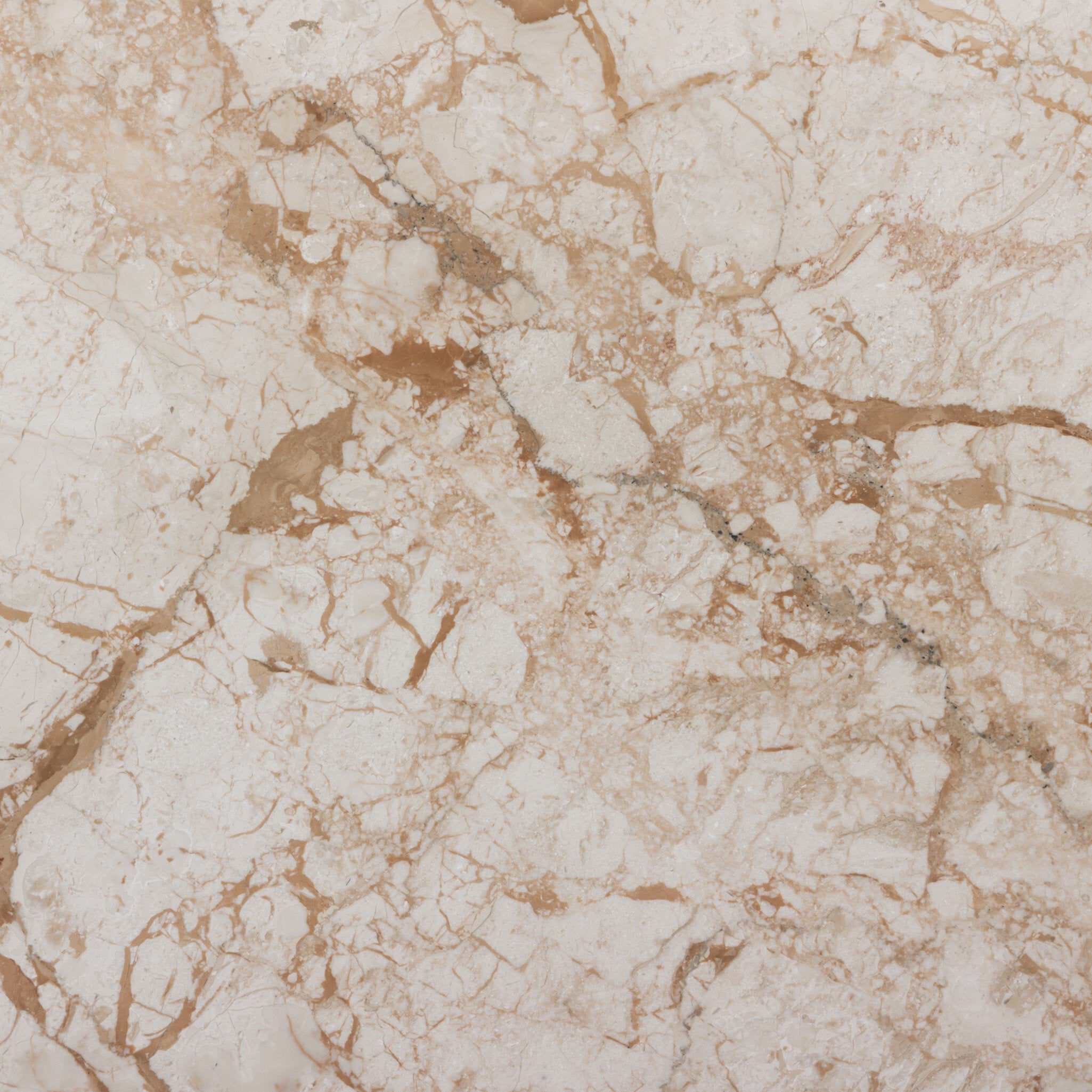 Modern Marble Plinth End Table - Desert Taupe Marble