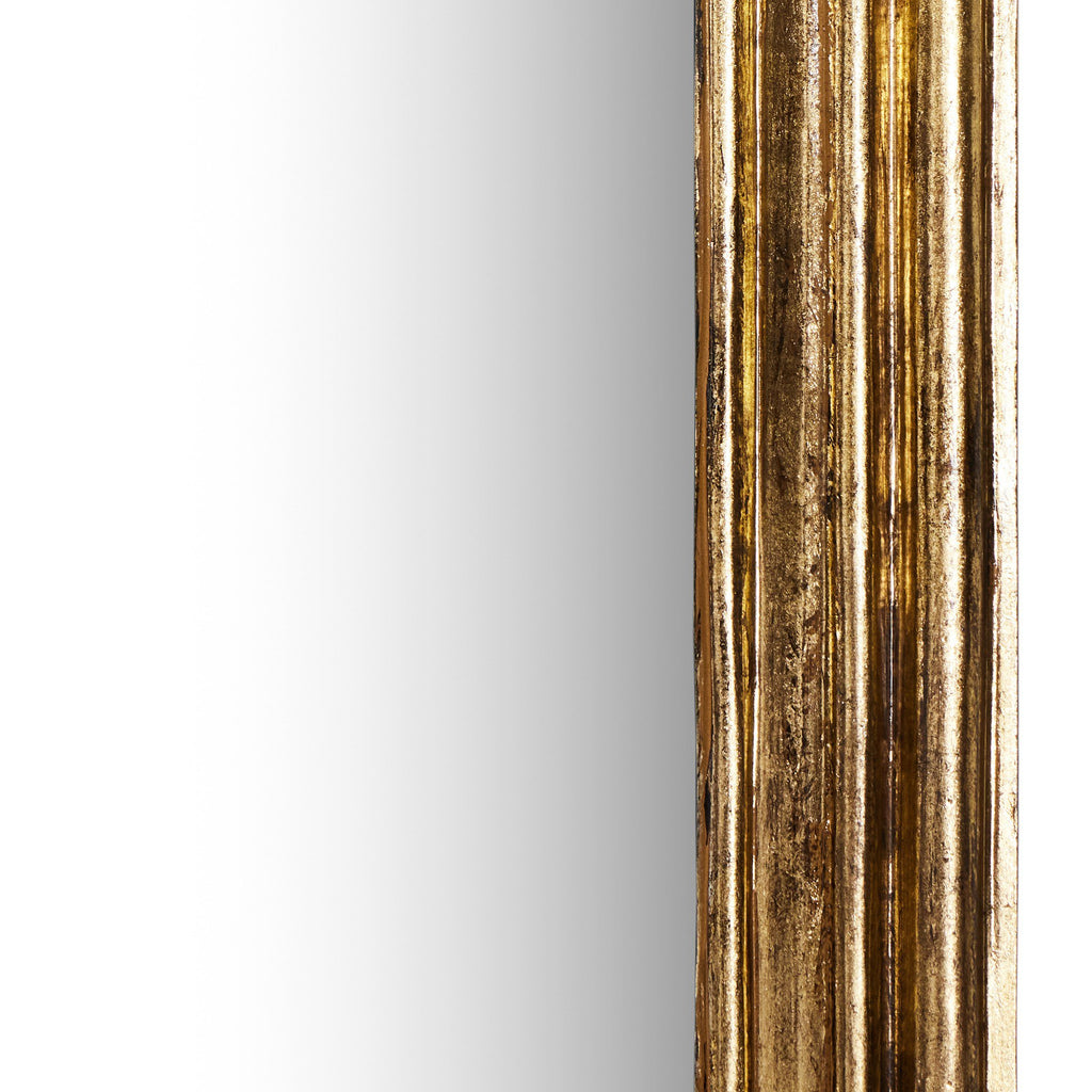 Vintage Louis Floor Mirror - Antiqued Gold Leaf
