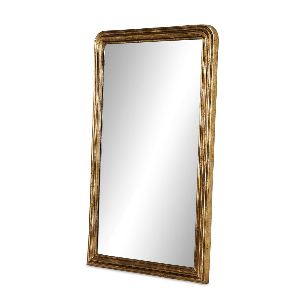 Vintage Louis Floor Mirror - Antiqued Gold Leaf