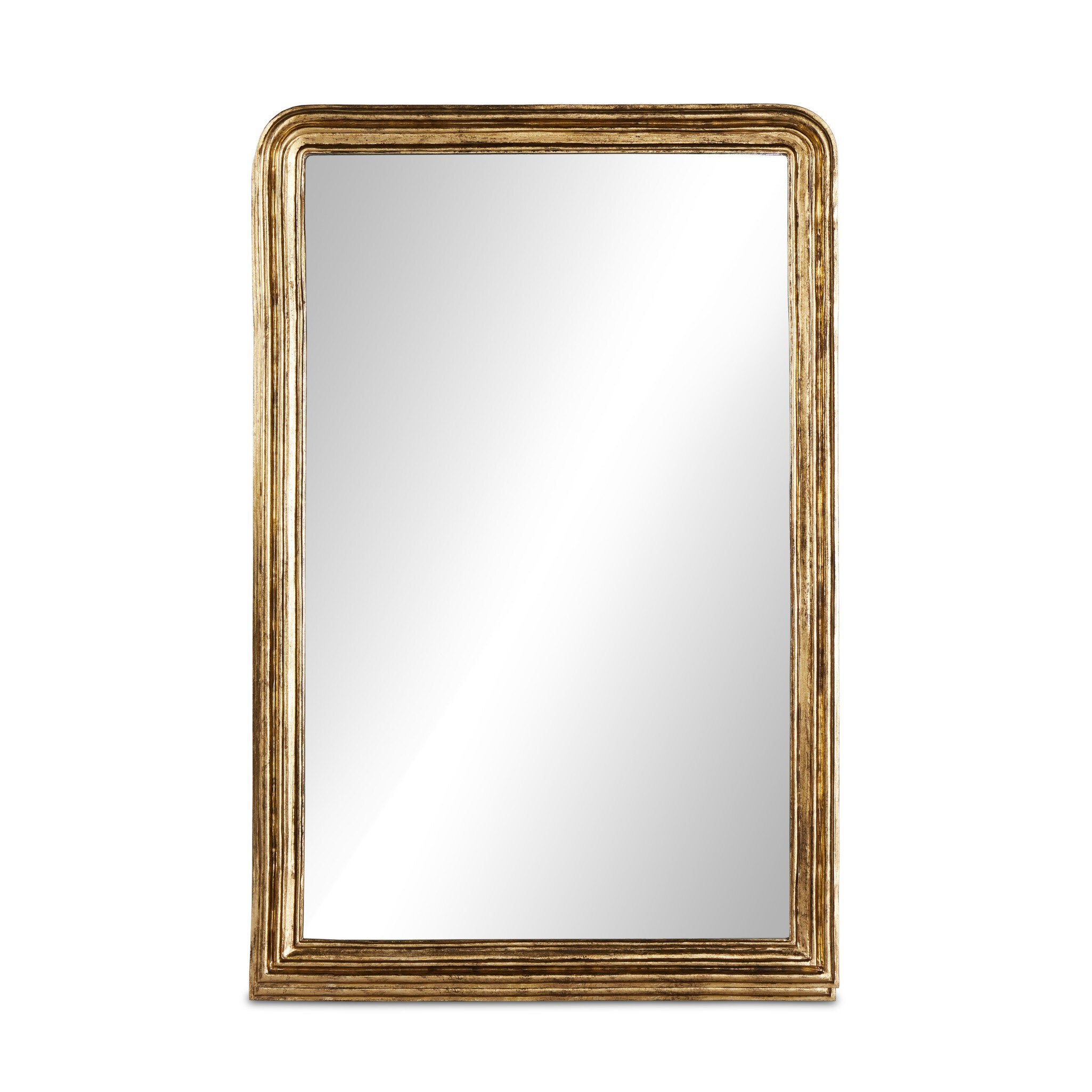 Vintage Louis Floor Mirror - Antiqued Gold Leaf