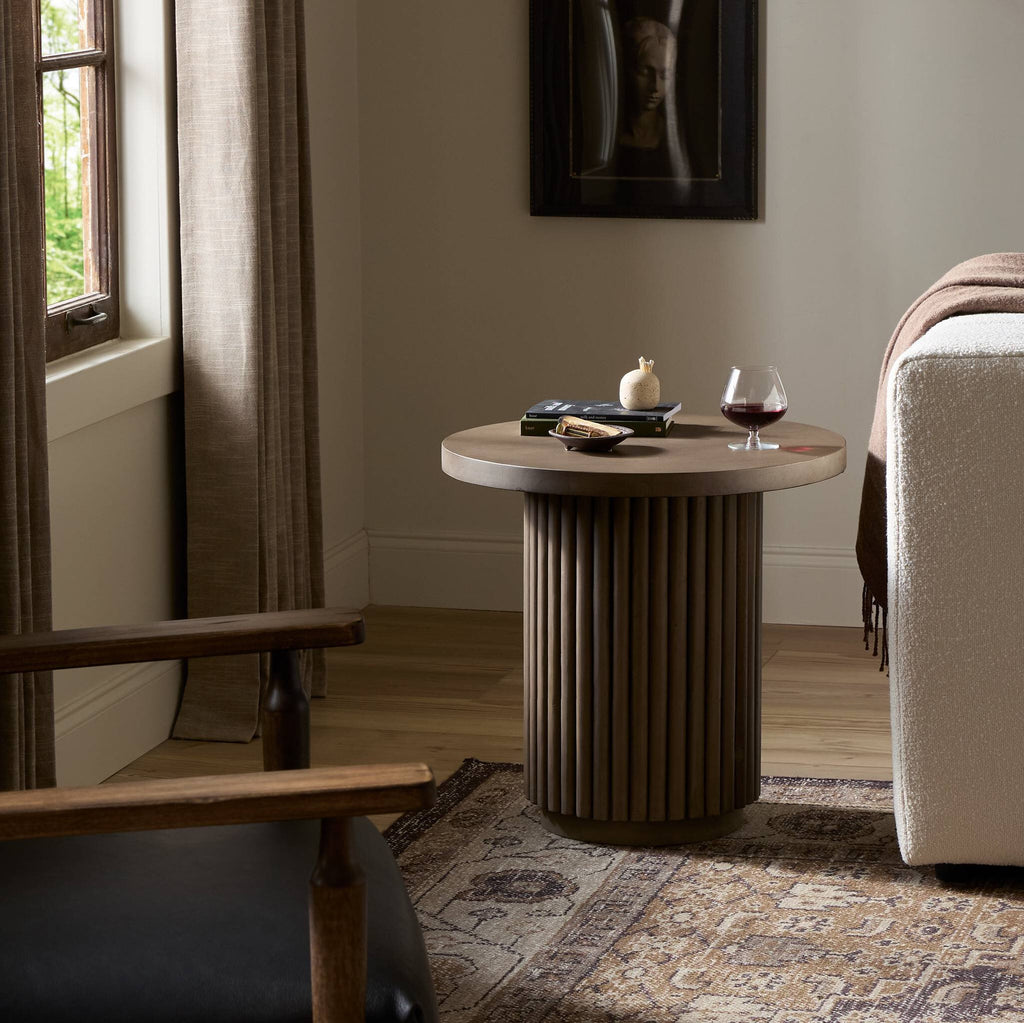 Rutherford End Table - Reclaimed Ashen Brown