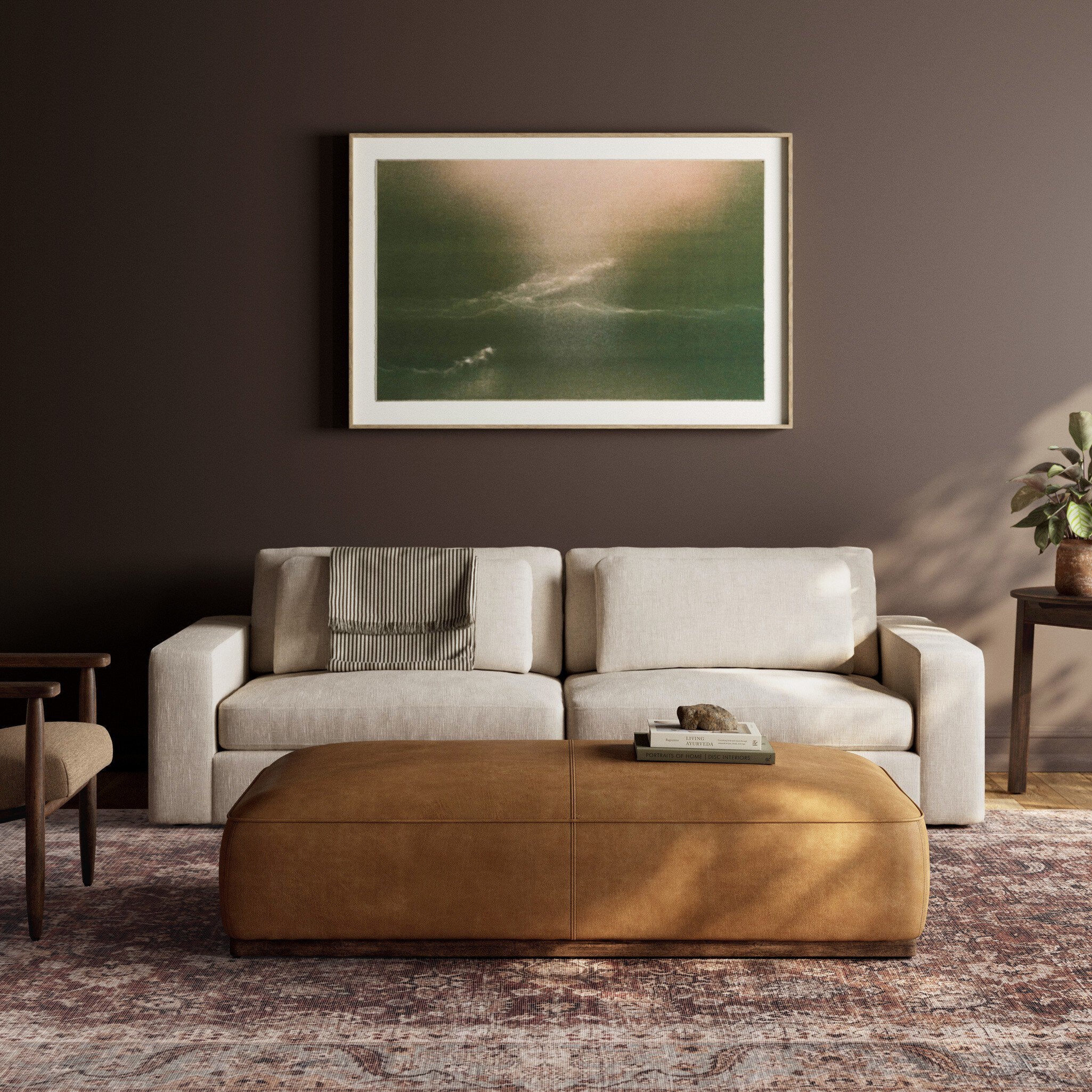 Sinclair Cocktail Ottoman - Palermo Butterscotch
