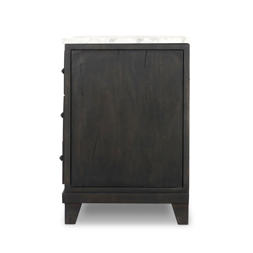 Odette Nightstand - White Statuario Marble