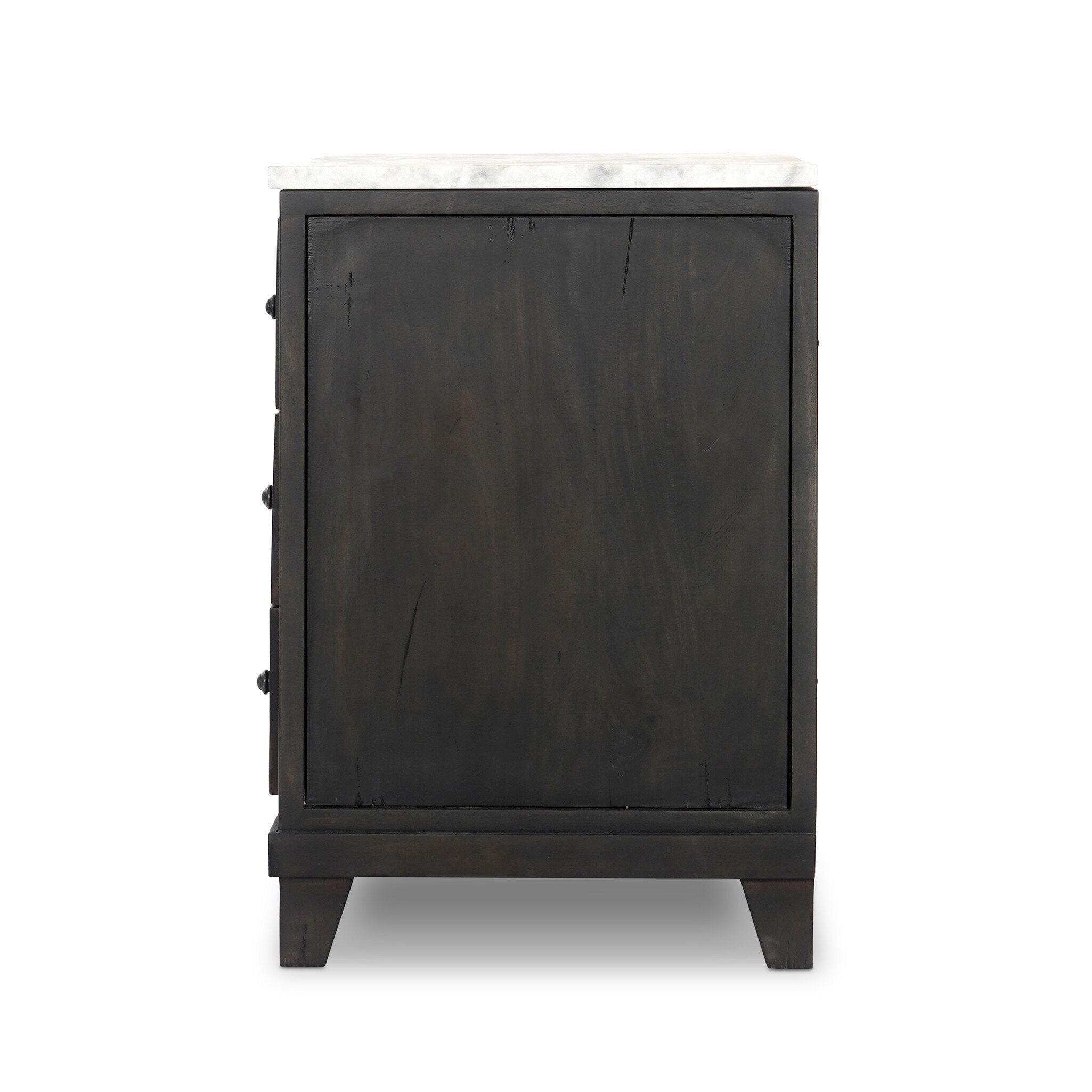 Odette Nightstand - White Statuario Marble