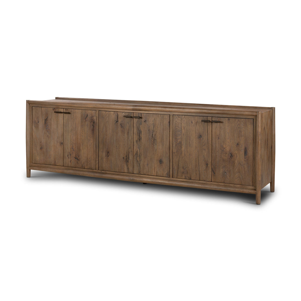 Glenview 6 Door Sideboard - Weathered Oak Veneer