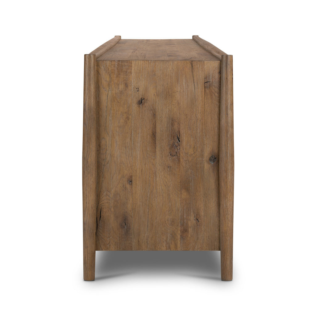 Glenview 6 Door Sideboard - Weathered Oak Veneer