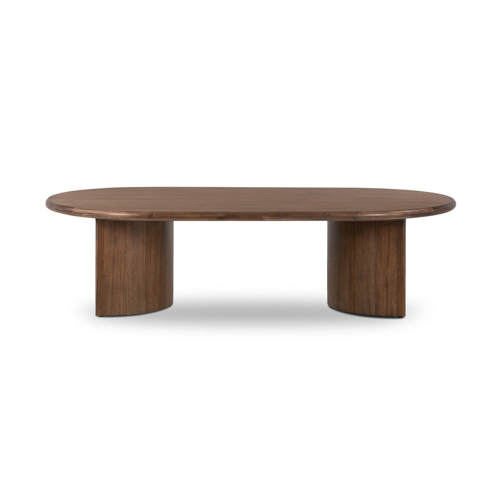 Paden Coffee Table - Seasoned Brown Acacia | 65"