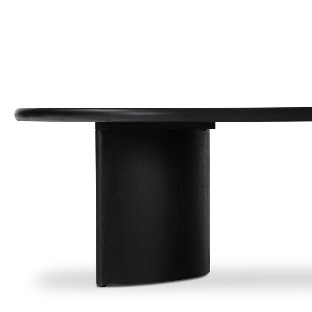 Paden Coffee Table - Aged Black Acacia | 65"