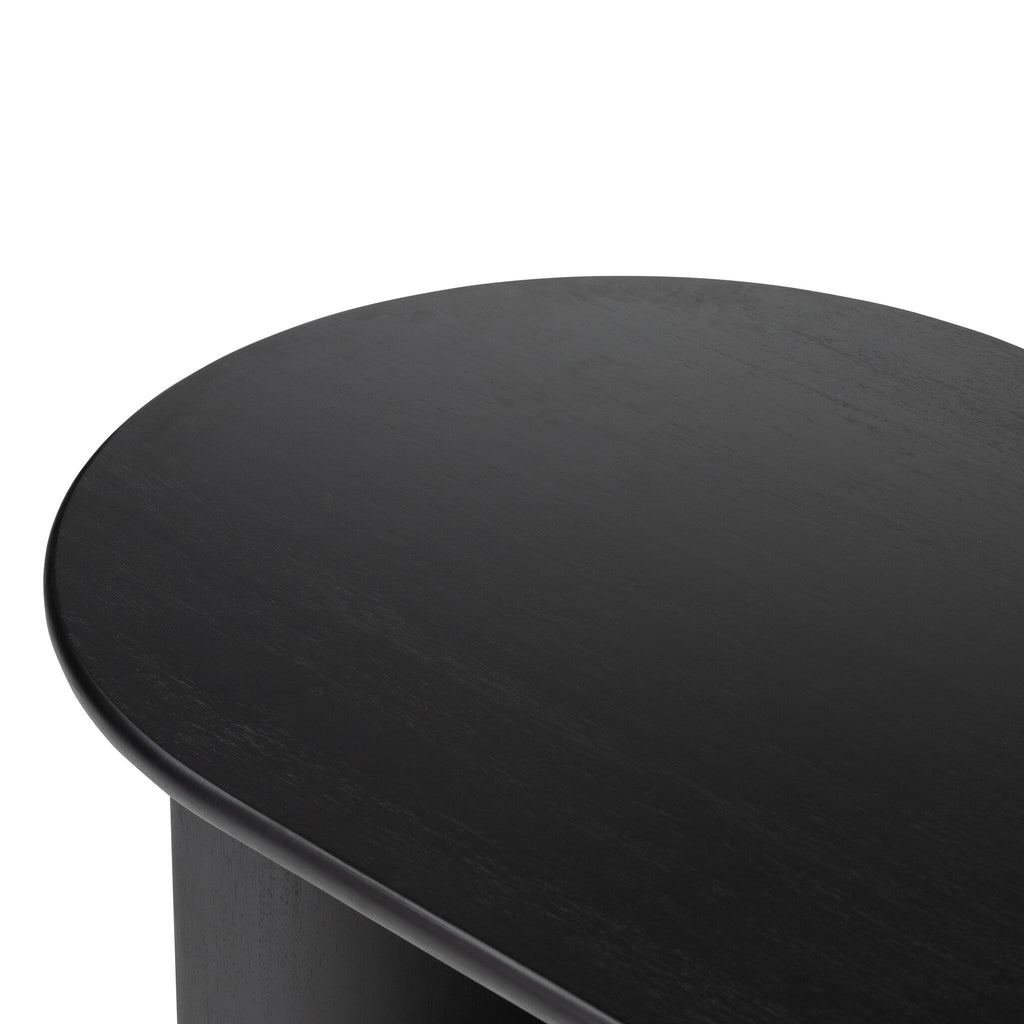 Paden Coffee Table - Aged Black Acacia | 65"