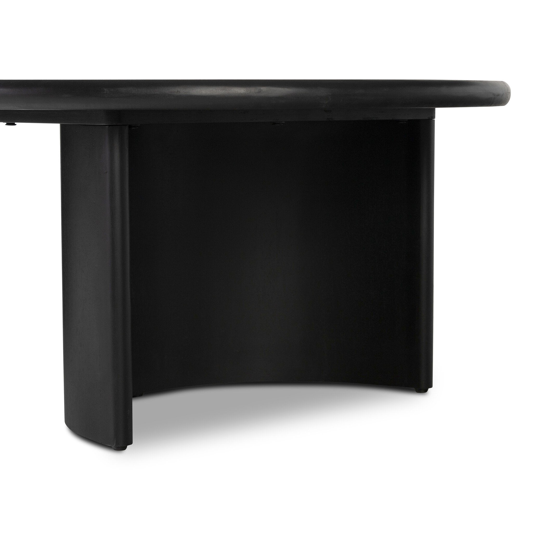 Paden Coffee Table - Aged Black Acacia | 65"