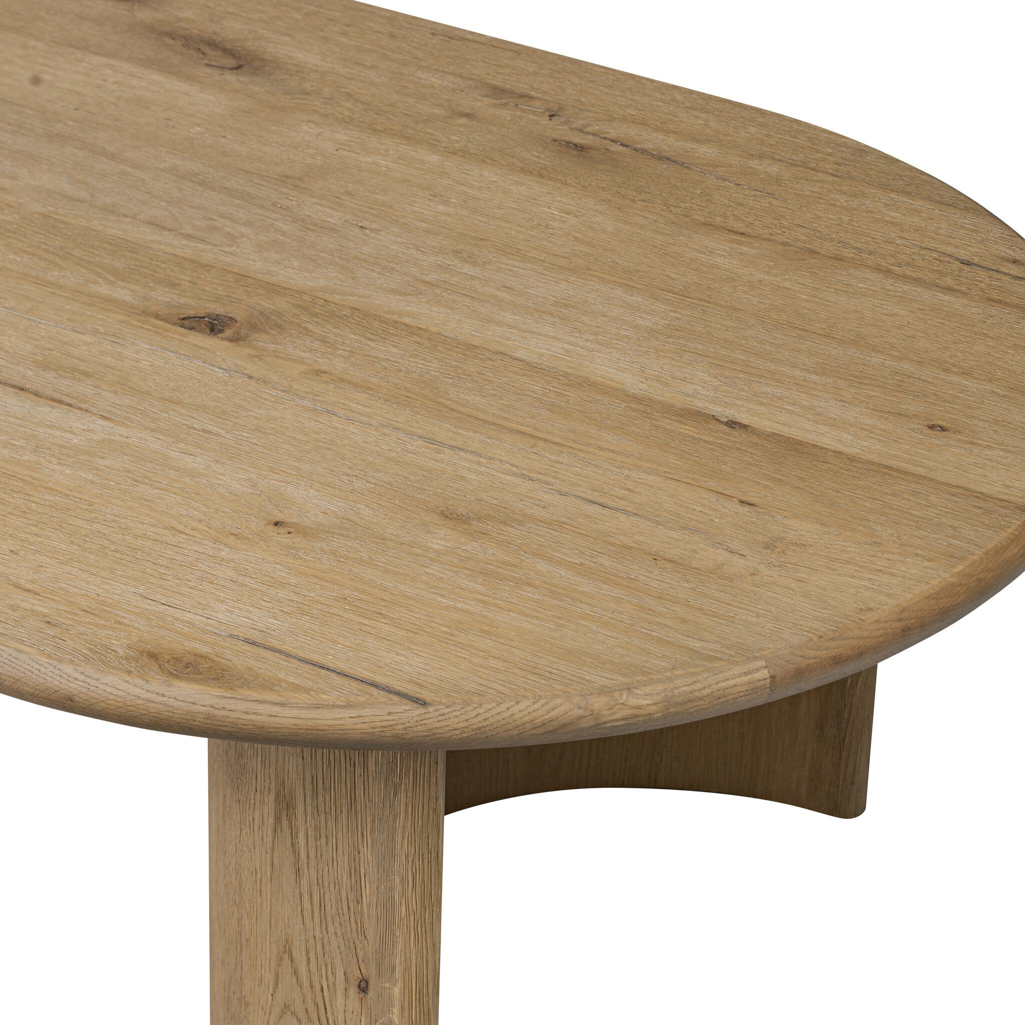 Paden Coffee Table - Worn Oak Veneer | 65"