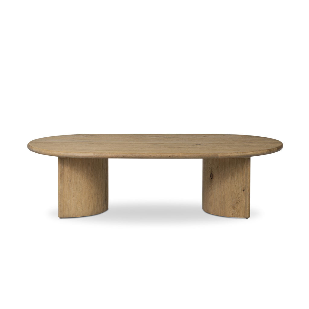 Paden Coffee Table - Worn Oak Veneer | 65"