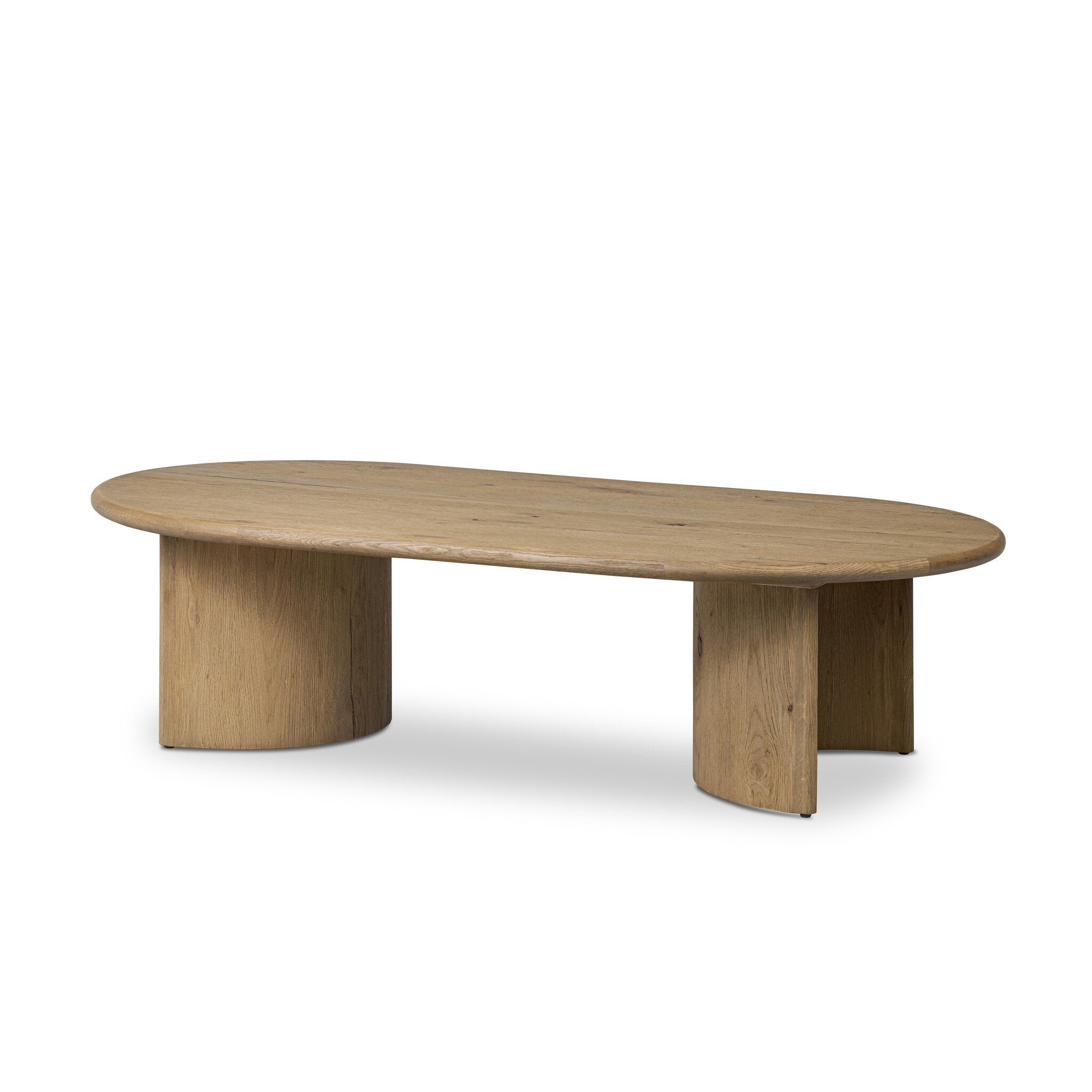 Paden Coffee Table - Worn Oak Veneer | 65"