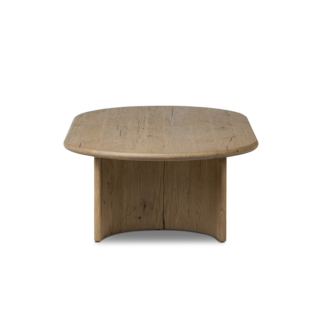 Paden Coffee Table - Worn Oak Veneer | 65"