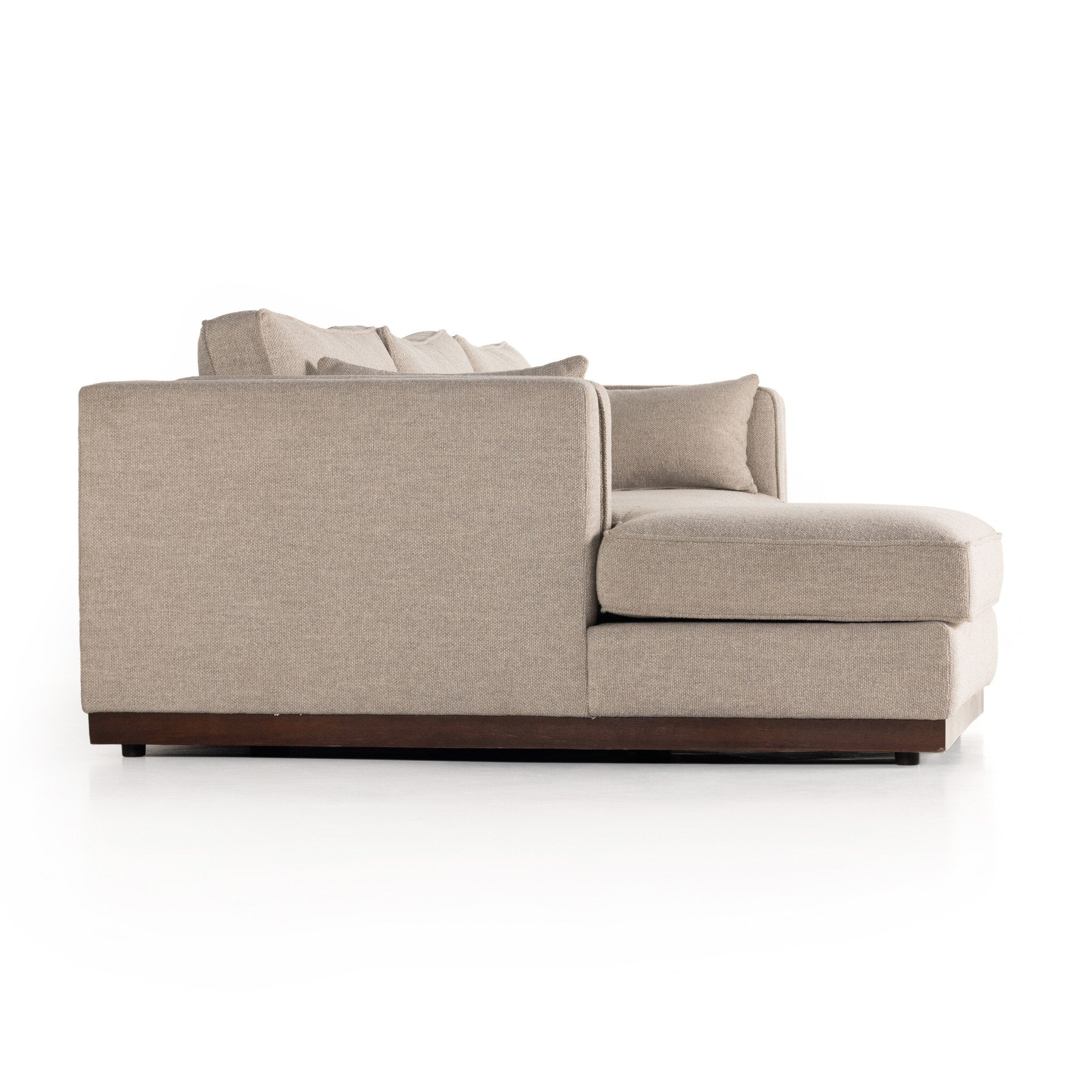 Lawrence 2-Piece Sectional W/ Chaise - Nova Taupe | LAF