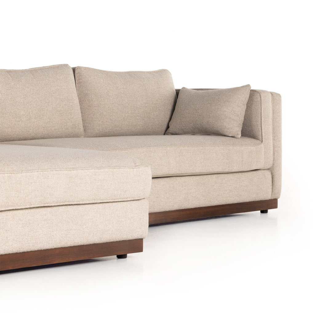Lawrence 2-Piece Sectional W/ Chaise - Nova Taupe | LAF