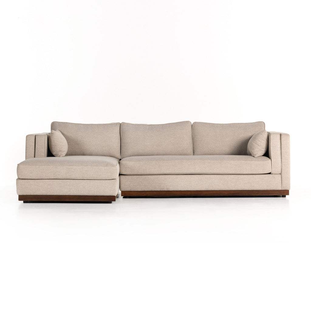 Lawrence 2-Piece Sectional W/ Chaise - Nova Taupe | LAF