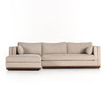 Lawrence 2-Piece Sectional W/ Chaise - Nova Taupe | LAF