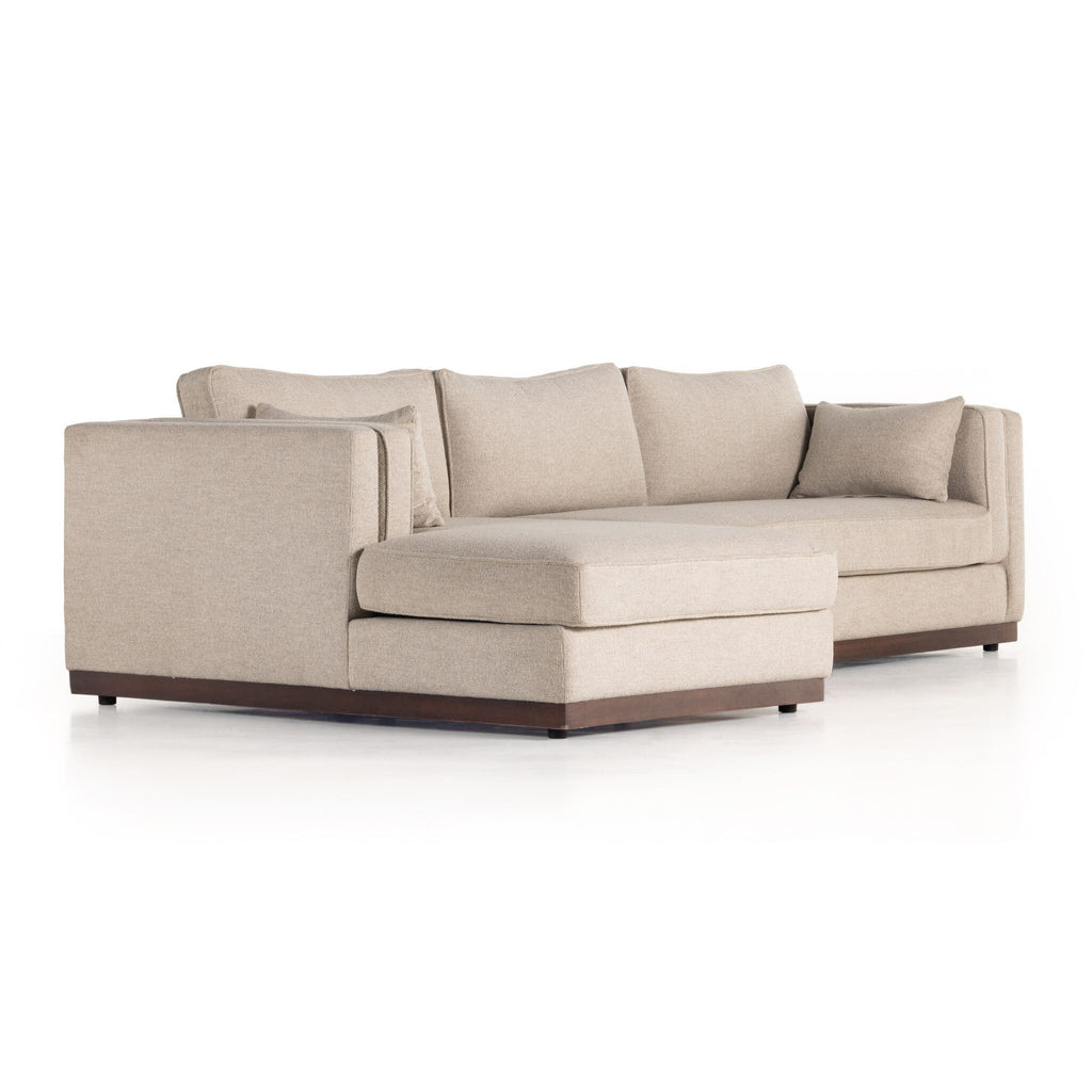 Lawrence 2-Piece Sectional W/ Chaise - Nova Taupe | LAF