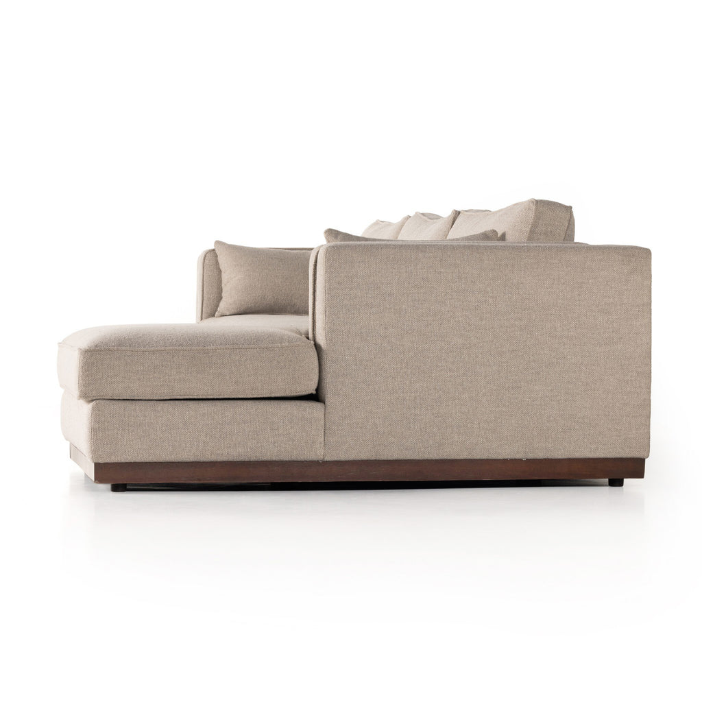 Lawrence 2-Piece Sectional W/ Chaise - Nova Taupe | RAF