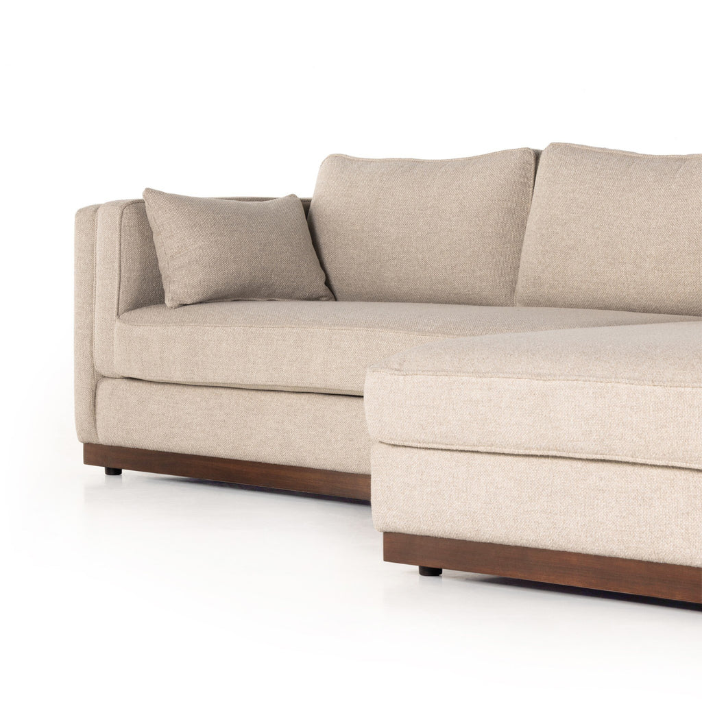 Lawrence 2-Piece Sectional W/ Chaise - Nova Taupe | RAF