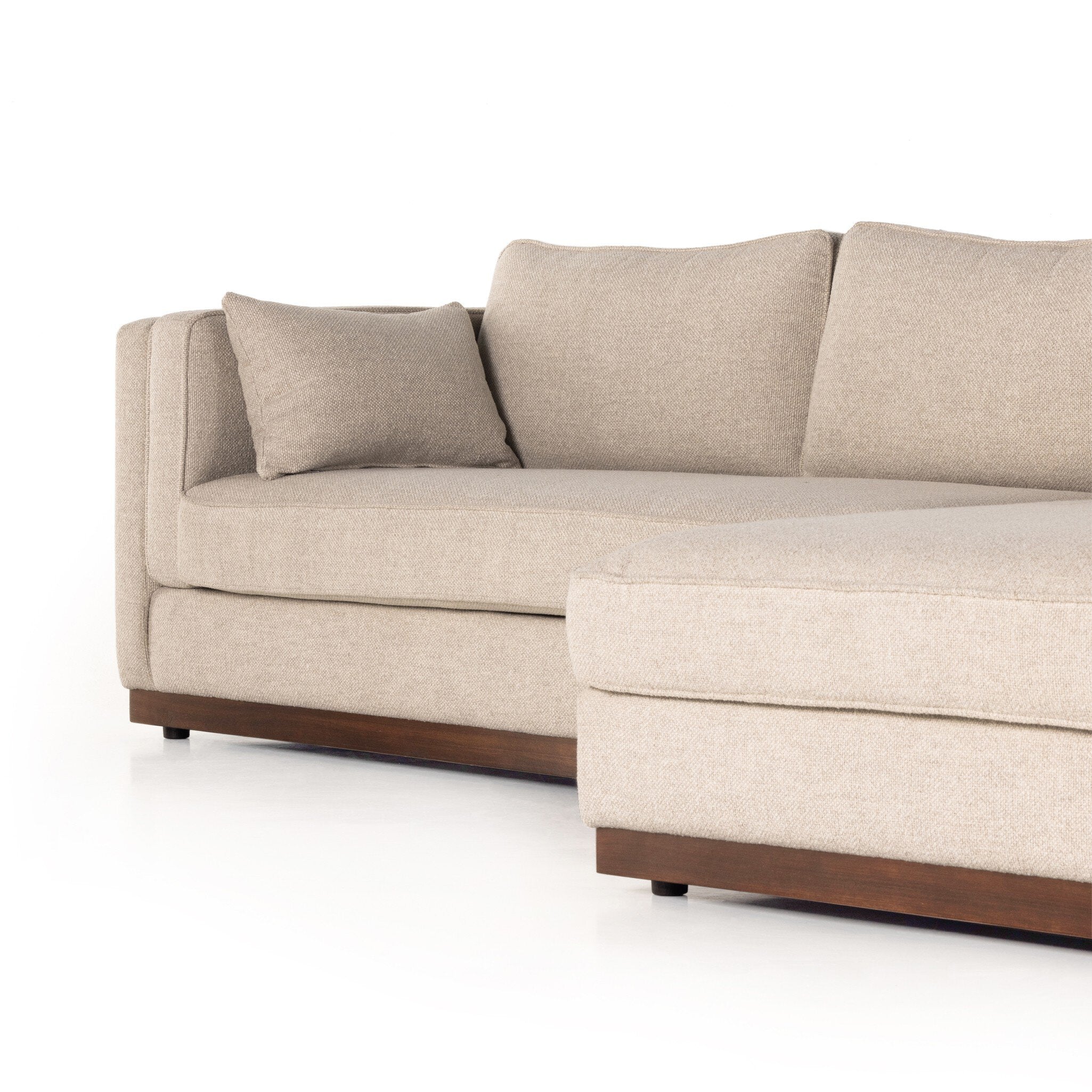 Lawrence 2-Piece Sectional W/ Chaise - Nova Taupe | RAF