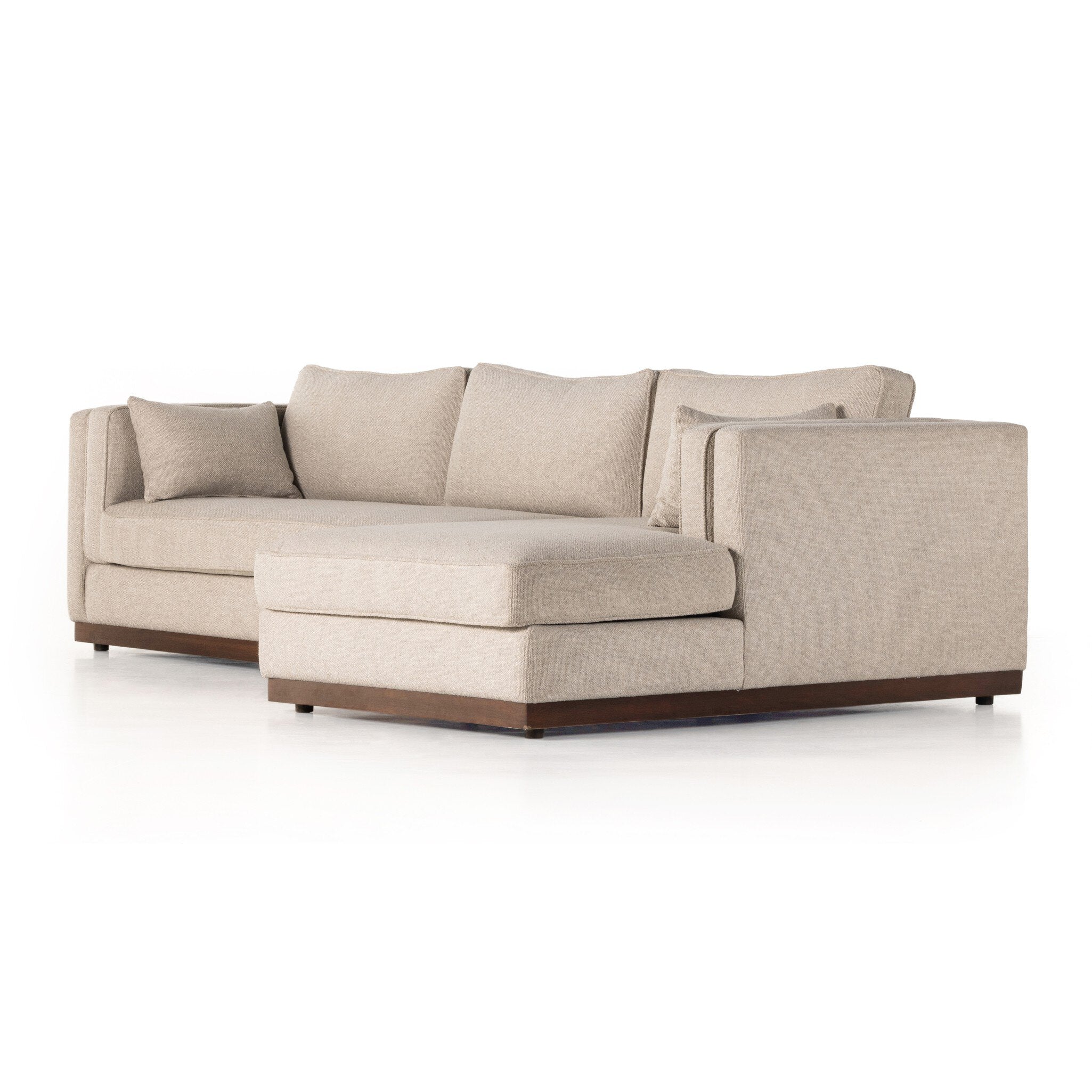 Lawrence 2-Piece Sectional W/ Chaise - Nova Taupe | RAF