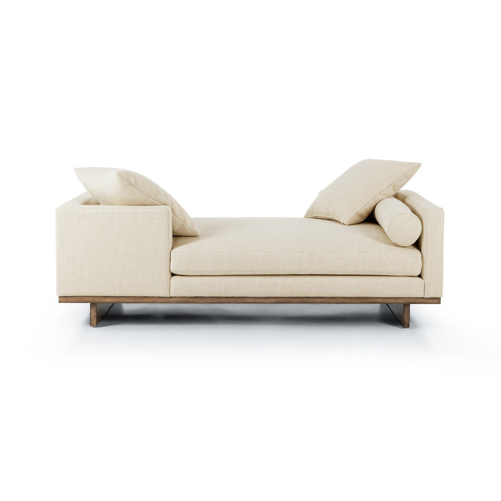 Everly Tete A Tete Chaise - Irving Taupe