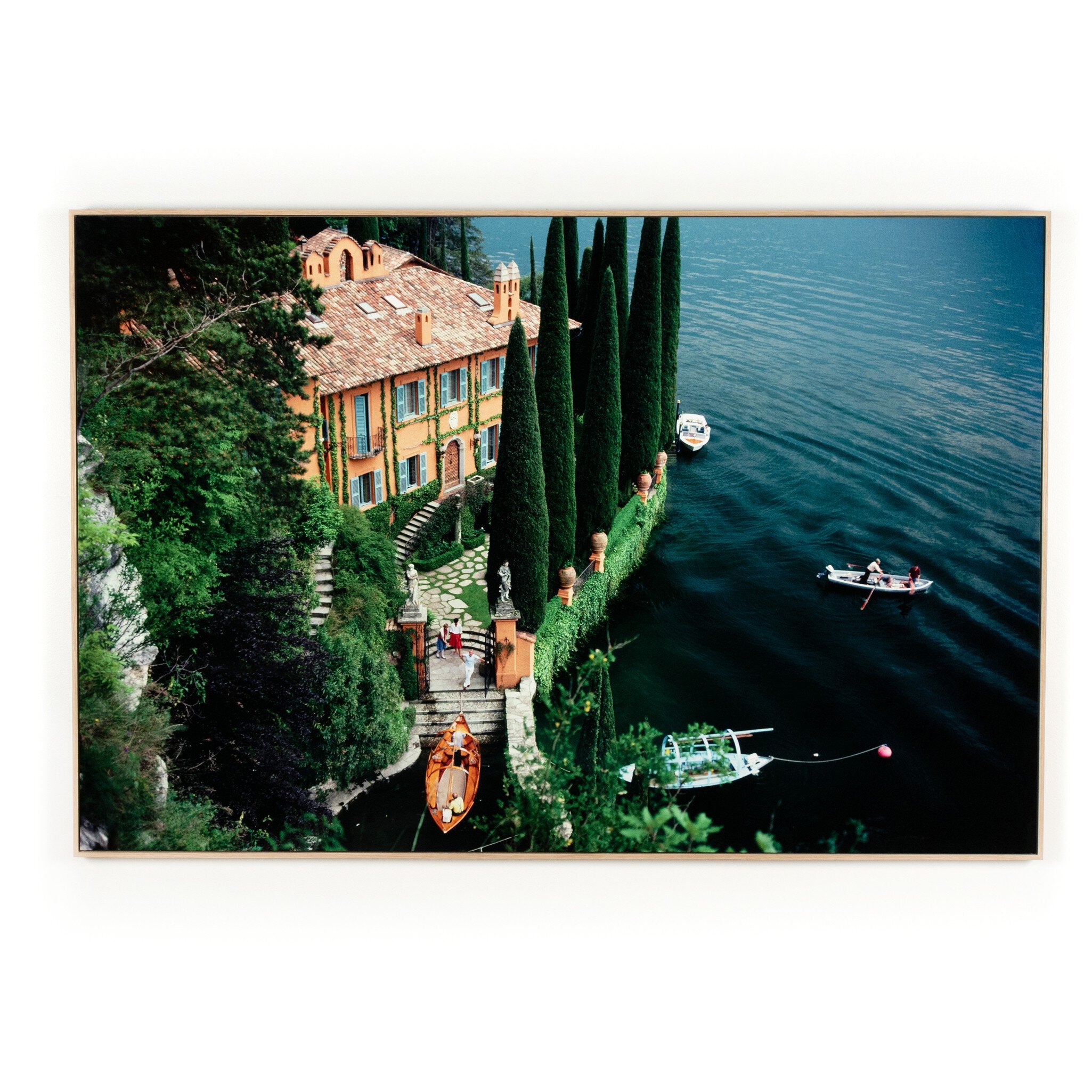 Giacomo Montegazza by Slim Aarons - Vertical Grain White Oak Floater