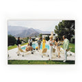 Palm Springs Party by Slim Aarons - White Maple Floater