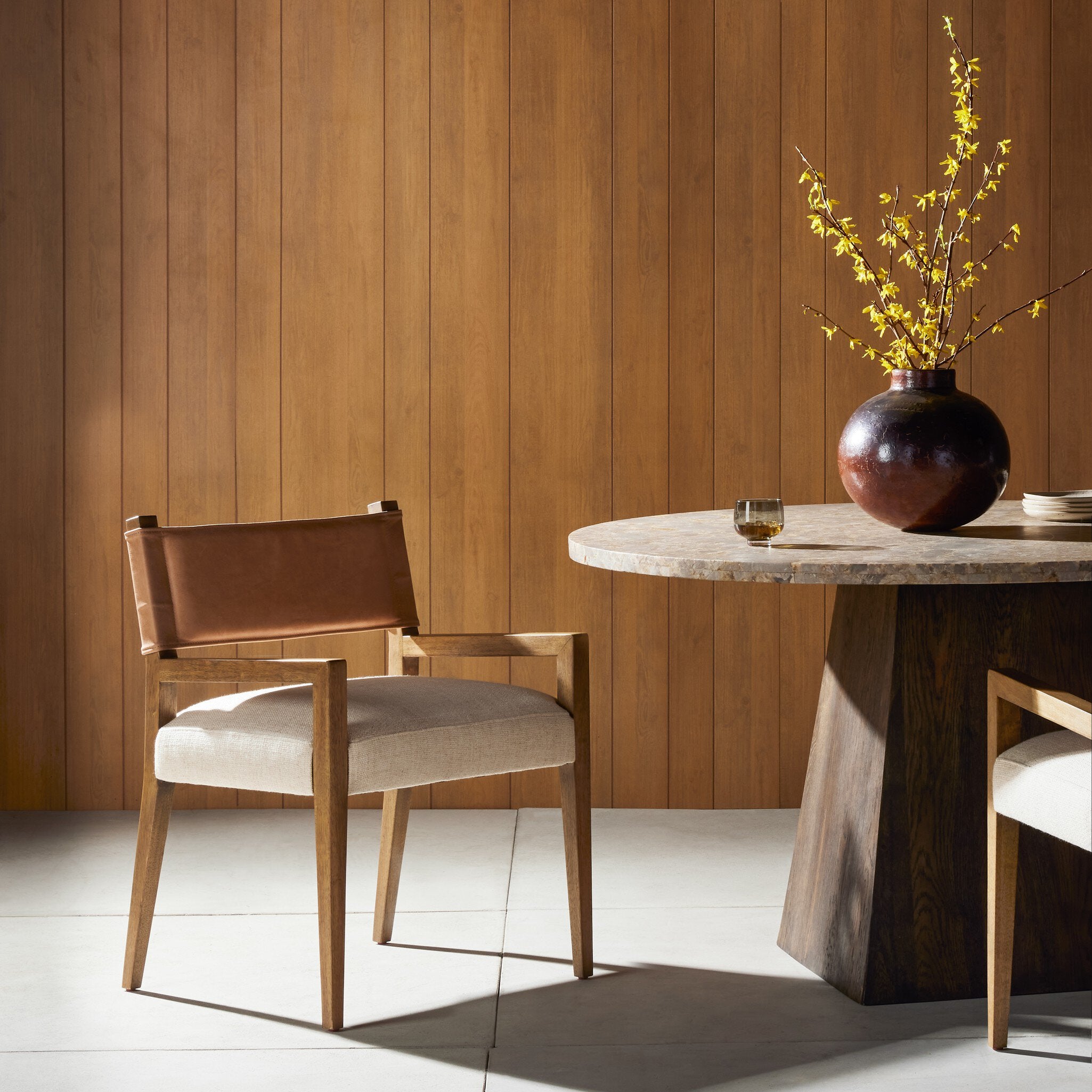 Ferris Dining Armchair - Thames Cream