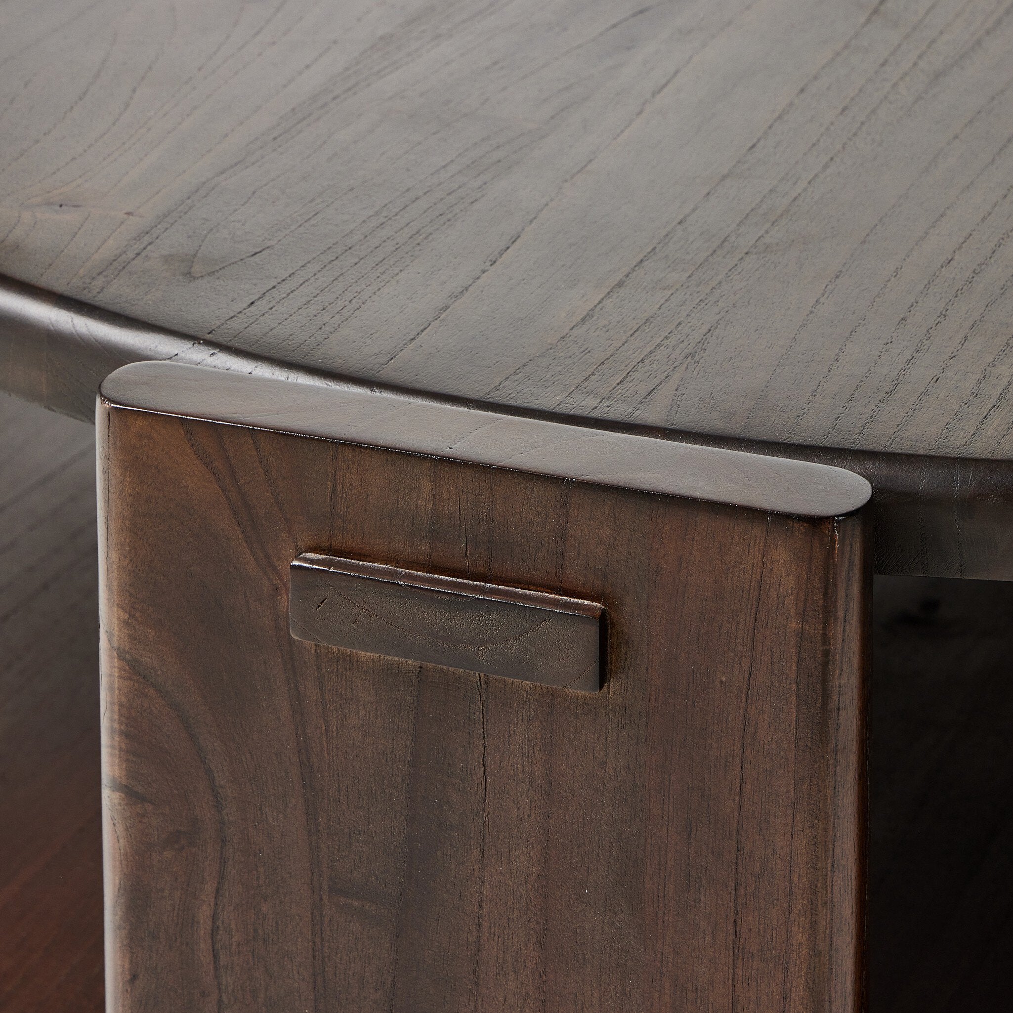 Two Tier Coffee Table - Matte Brown Neem