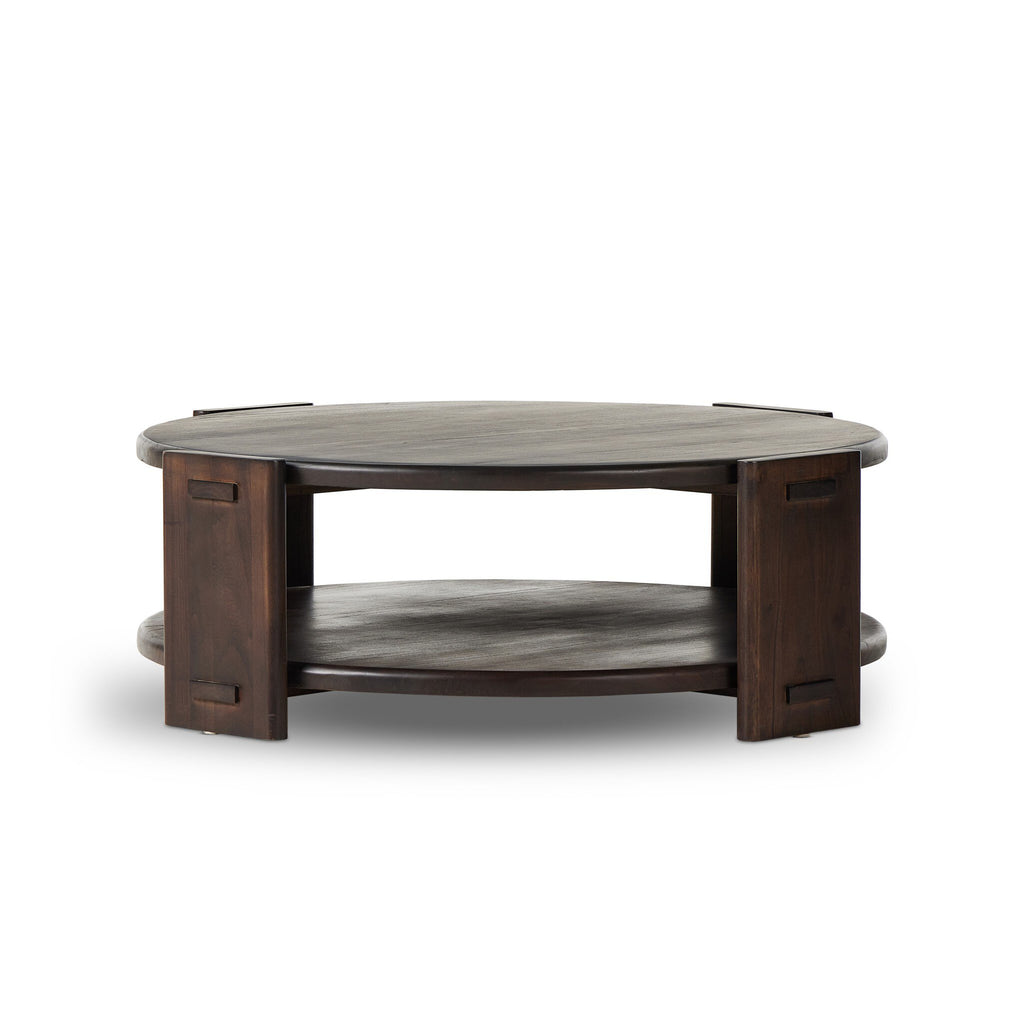 Two Tier Coffee Table - Matte Brown Neem