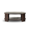Two Tier Coffee Table - Matte Brown Neem