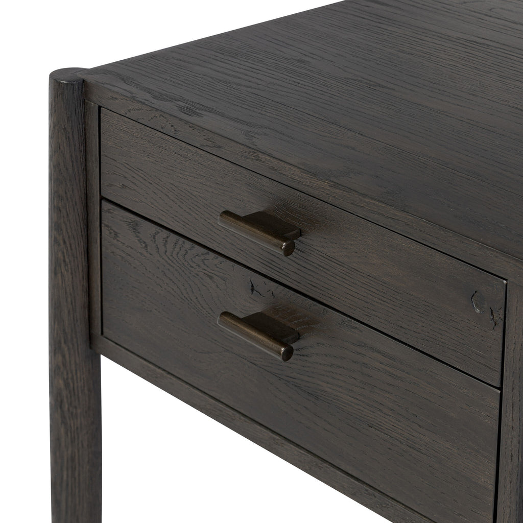 Glenview Desk - Smoked Black Resawn Oak