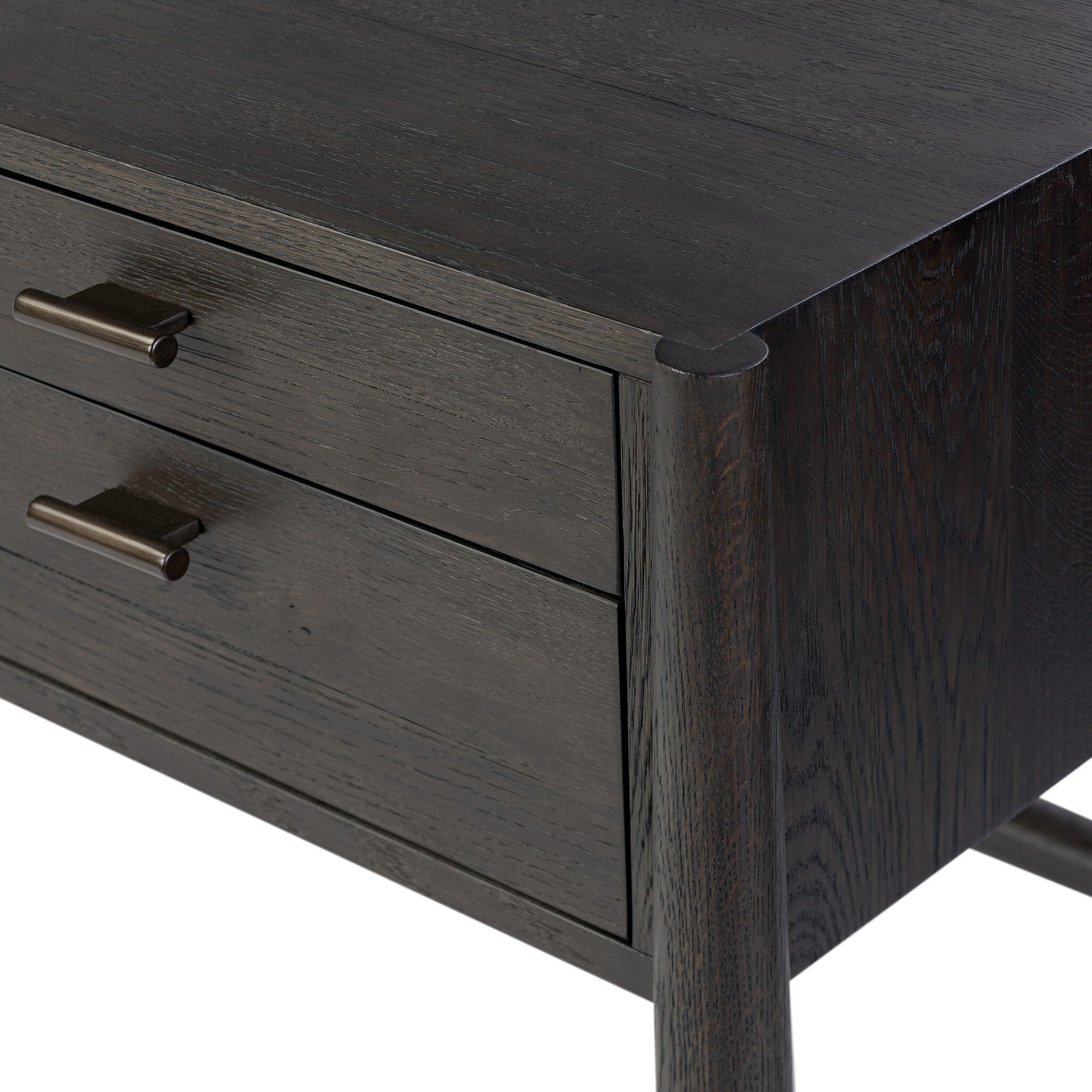 Glenview Desk - Smoked Black Resawn Oak