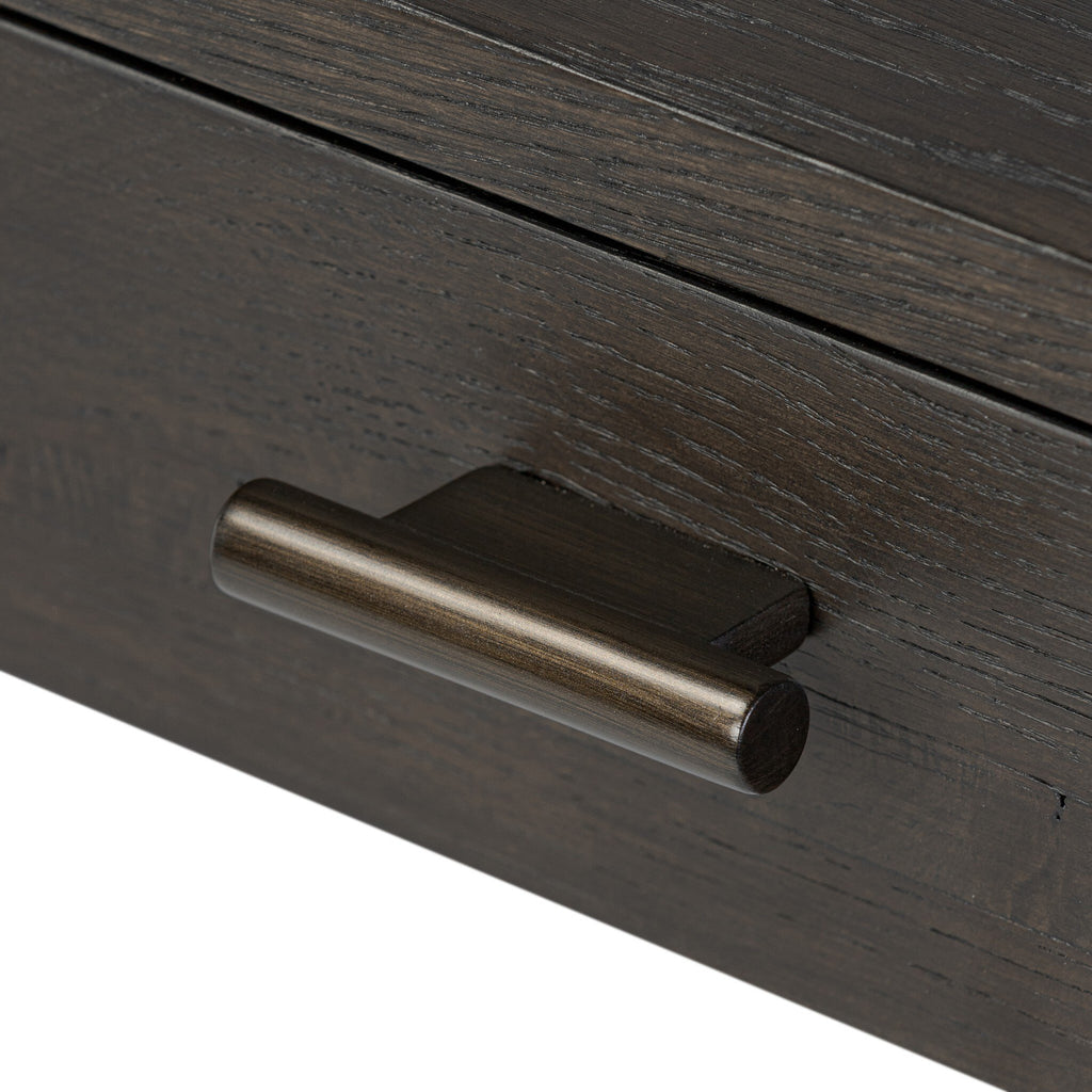 Glenview Desk - Smoked Black Resawn Oak