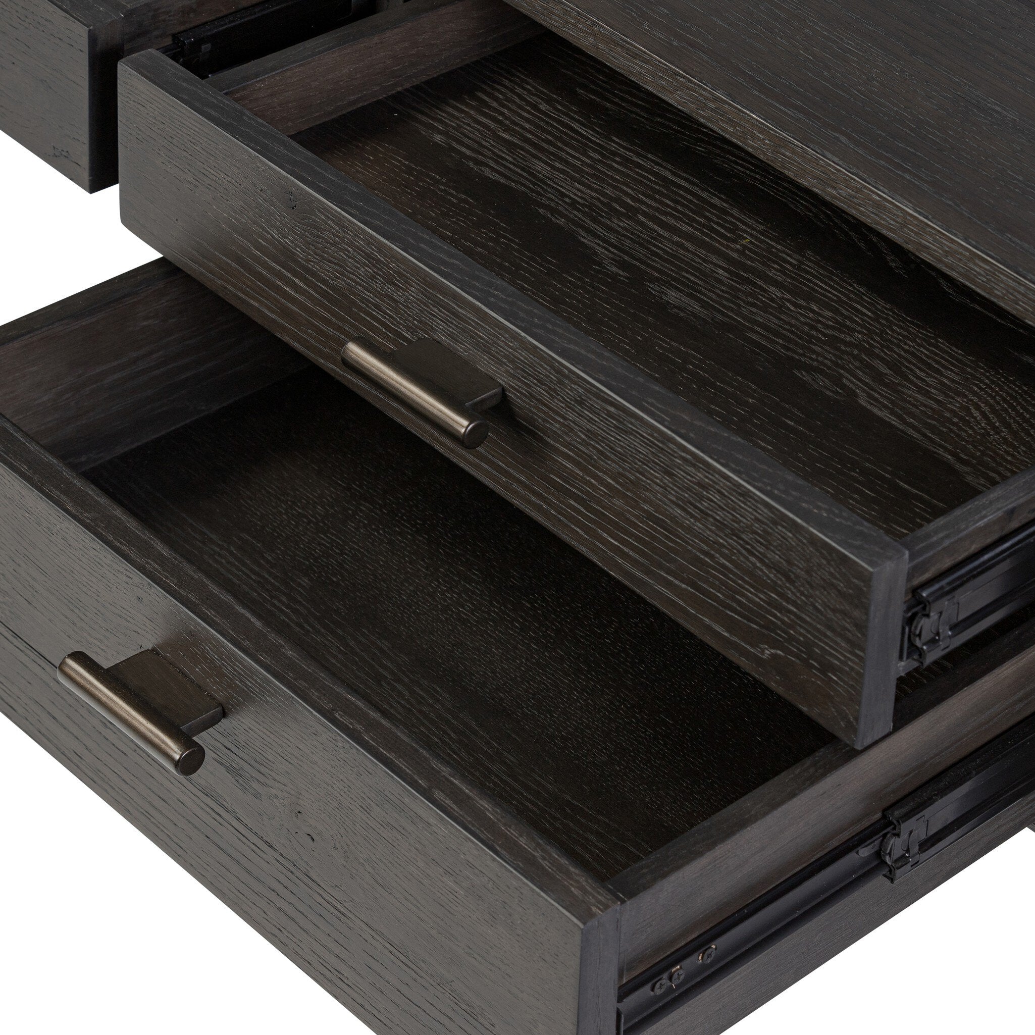 Glenview Desk - Smoked Black Resawn Oak