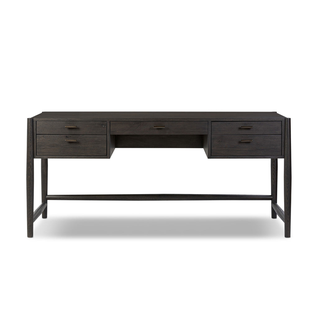 Glenview Desk - Smoked Black Resawn Oak