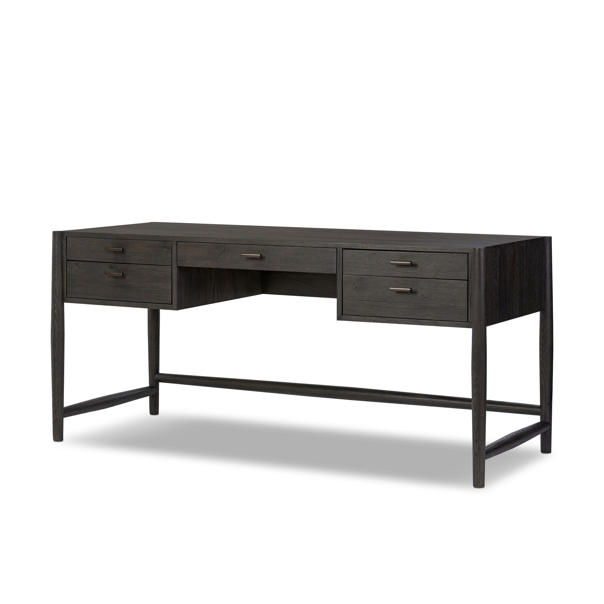 Glenview Desk - Smoked Black Resawn Oak