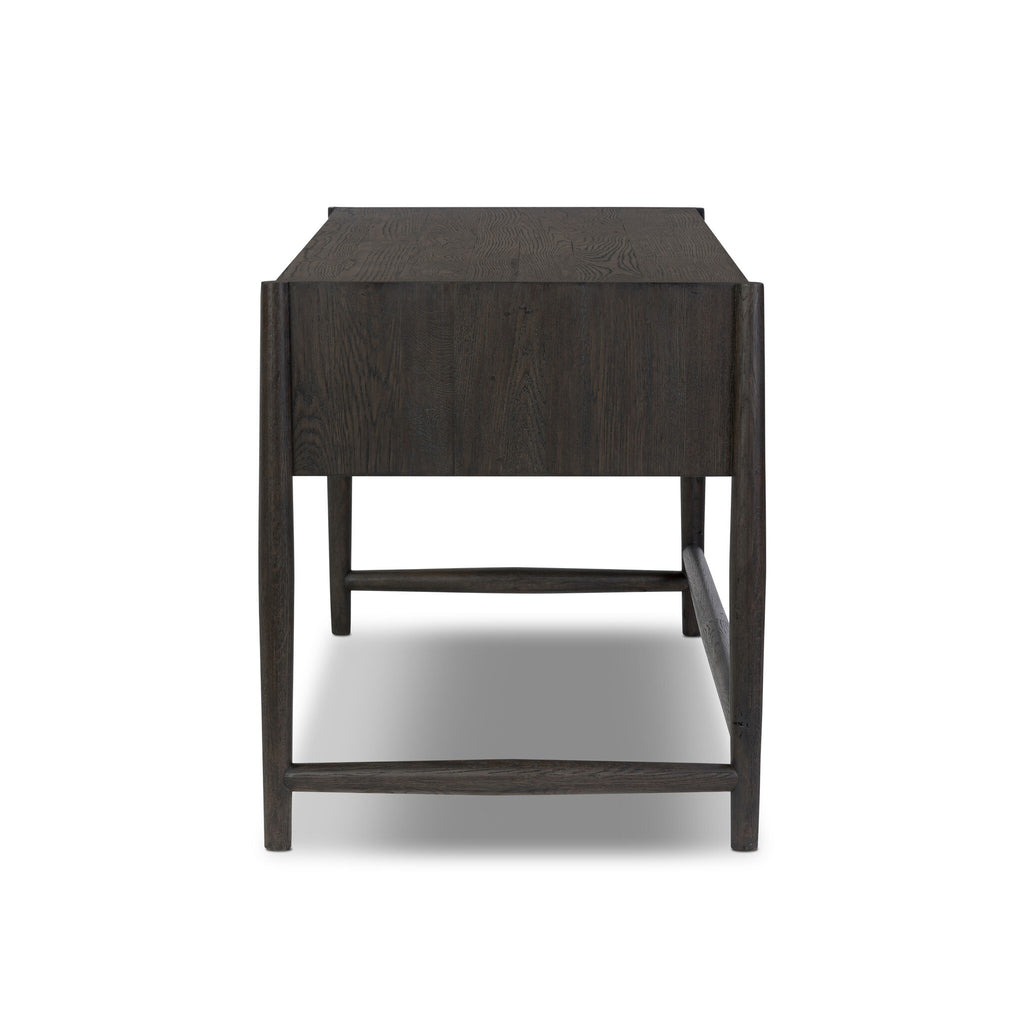 Glenview Desk - Smoked Black Resawn Oak