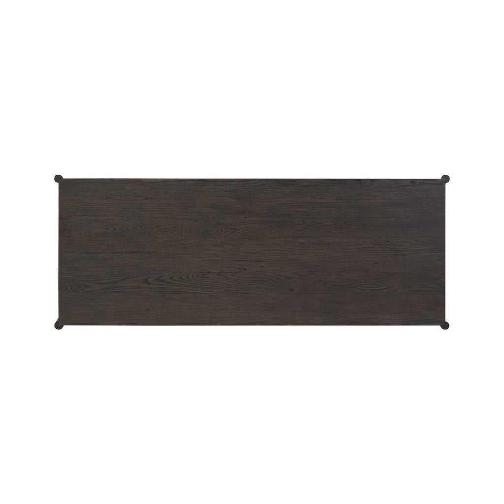 Glenview Desk - Smoked Black Resawn Oak
