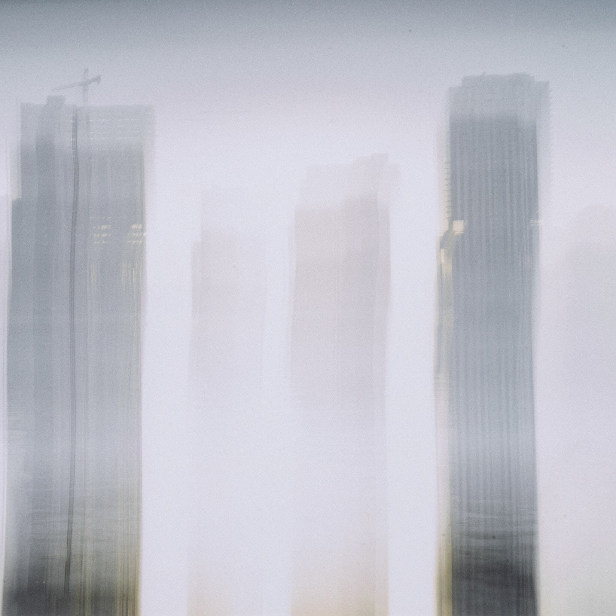 Skyline Beneath 1St St Bridge by Toni Toscan - Rustic 2.5 Walnut