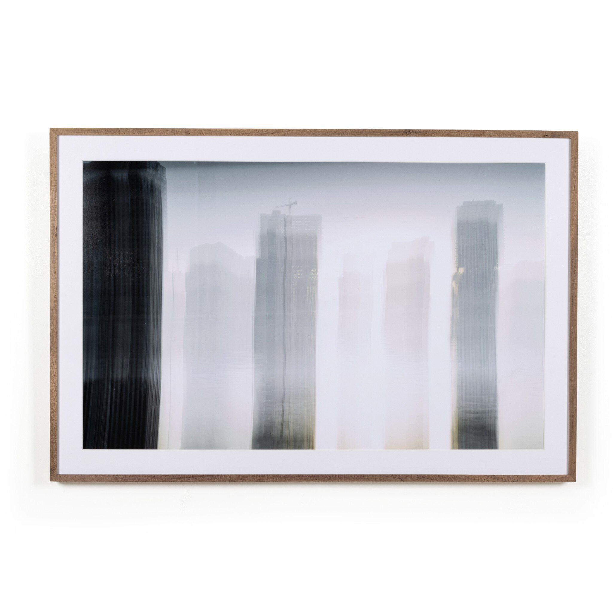 Skyline Beneath 1St St Bridge by Toni Toscan - Rustic 2.5 Walnut