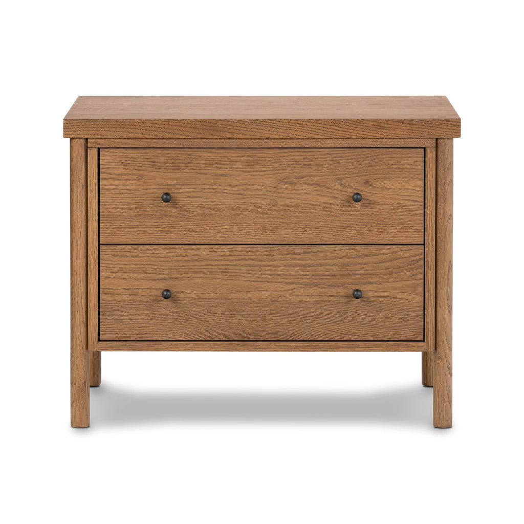 Roark Nightstand - Amber Oak Veneer