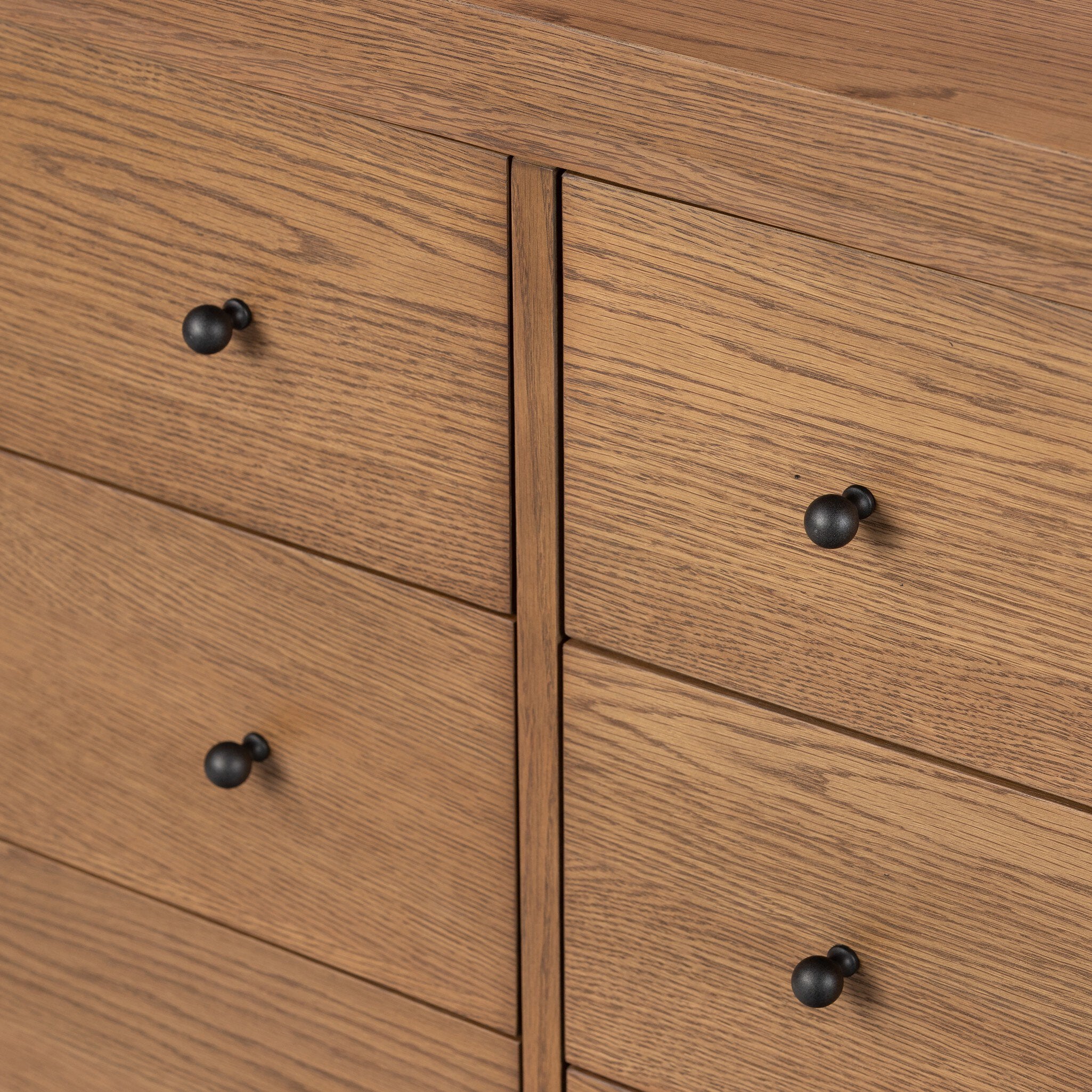 Roark 6 Drawer Dresser - Amber Oak Veneer