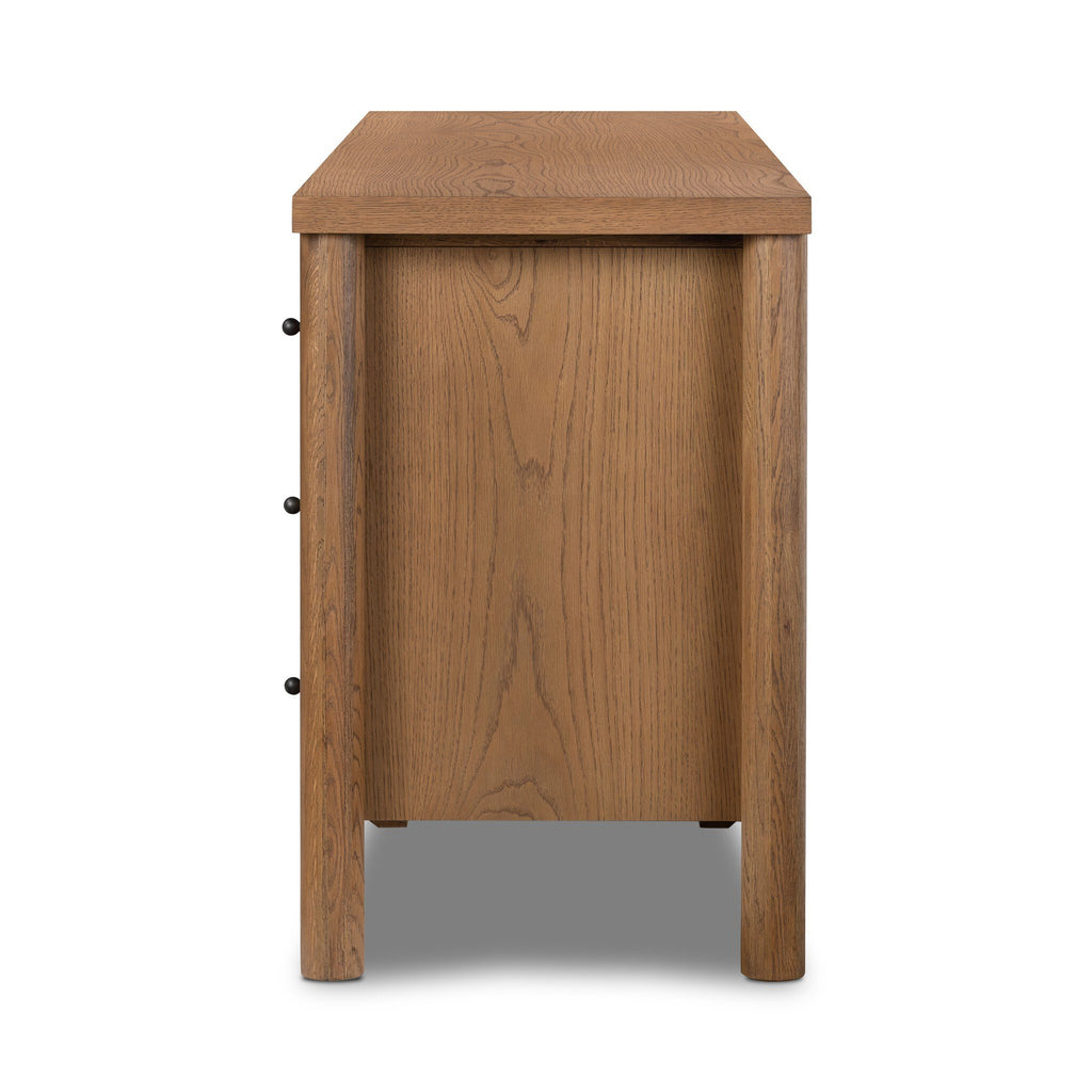 Roark 6 Drawer Dresser - Amber Oak Veneer