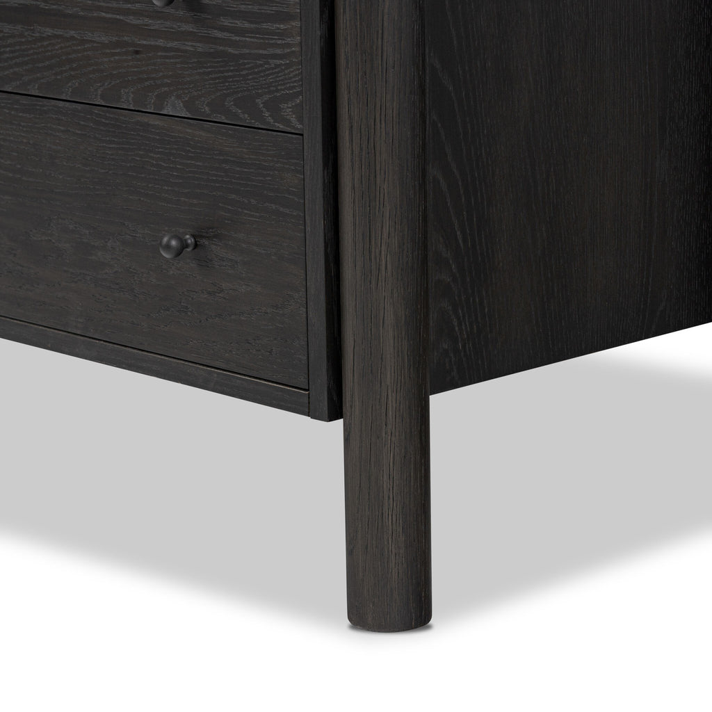 Roark 6 Drawer Dresser - Ebony Oak Veneer