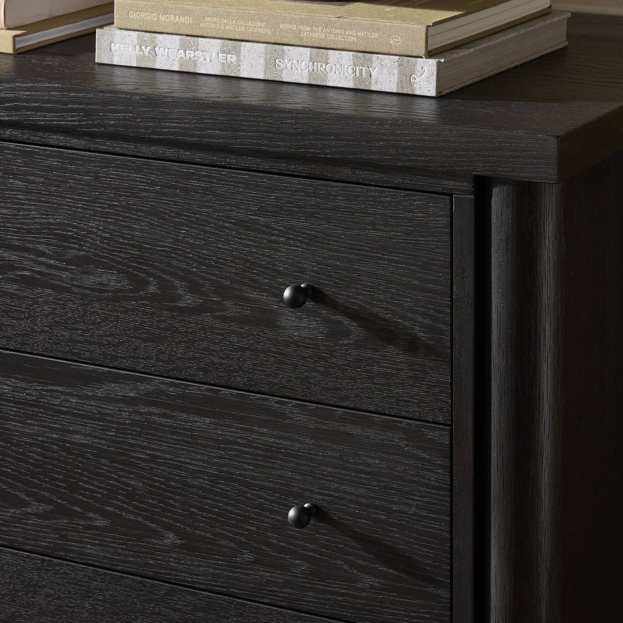 Roark 6 Drawer Dresser - Ebony Oak Veneer
