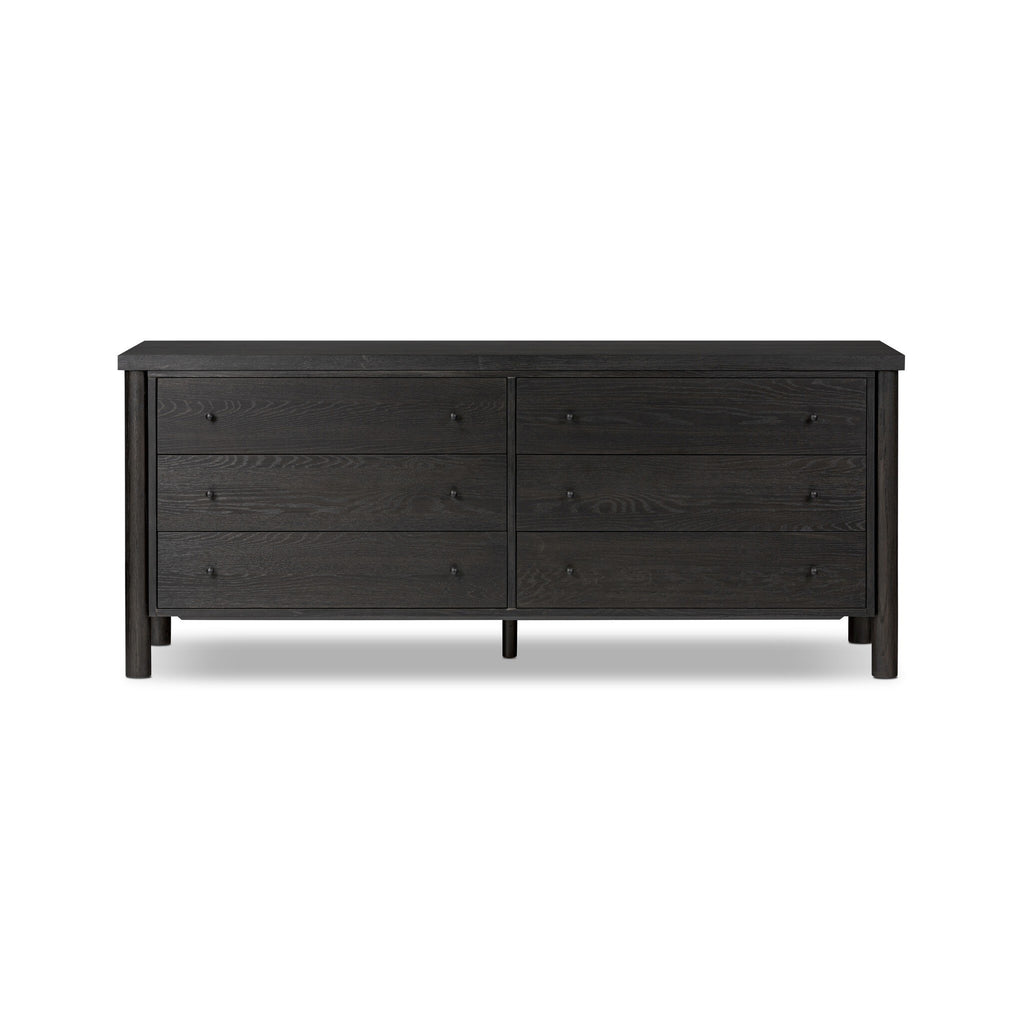 Roark 6 Drawer Dresser - Ebony Oak Veneer